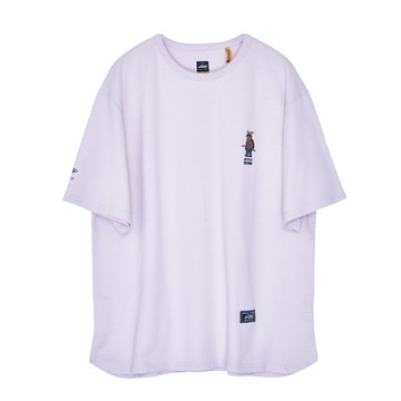 5th STREET｜山形｜男裝｜高山動物繡花短袖T恤｜粉紅色