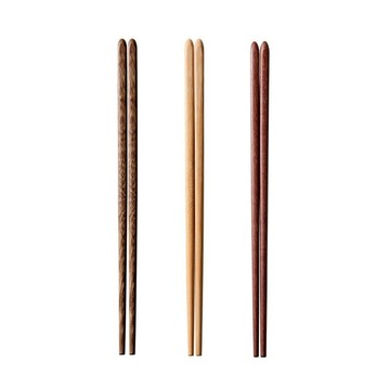 茉家 大自然防滑好夾原木筷-紅檀木5雙