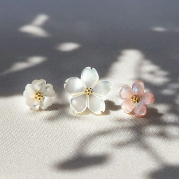 韓國飾品官方直營【WING BLING】14K 貝殼花花  (閨蜜禮物 | 情人送禮 | 水瓶座生日禮物🎁)