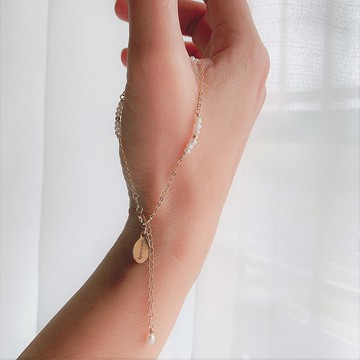 【禮物】蛻變 天然淡水珍珠14KGF注金手鍊