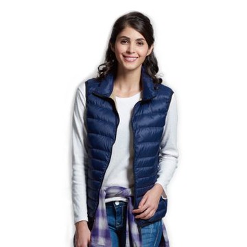 Sunrise丈青色超輕羽絨背心-99075