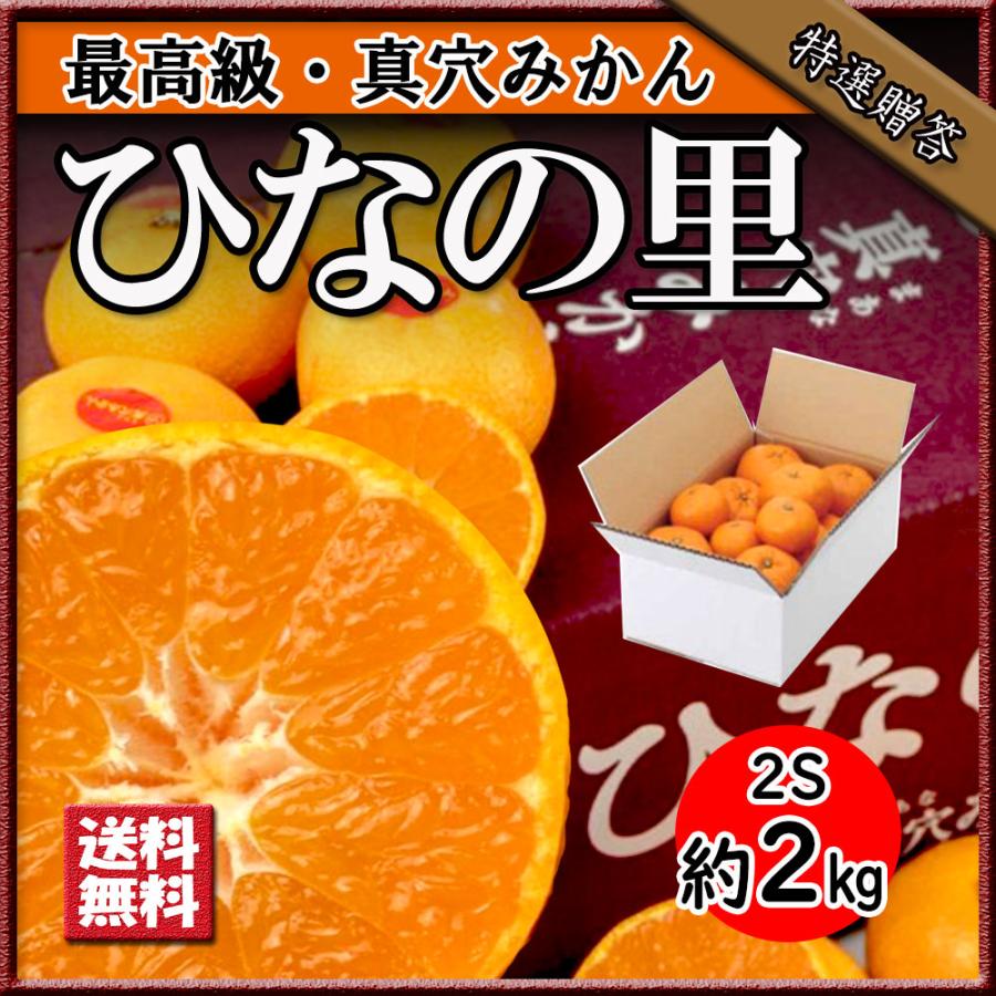 みかん 真穴みかん 贈答 ひなの里 お歳暮 2Ｓ 数量限定 真穴 高級みかん 約2ｋｇ 送料無料