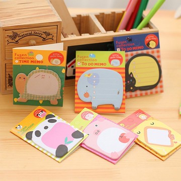 💥超惠購go💥 W72可愛卡通ZOO動物樂園可撕便籤本學生N次告示便利貼國小幼稚園獎勵