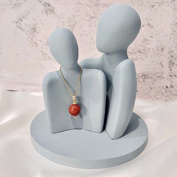 天然紅碧玉項鍊