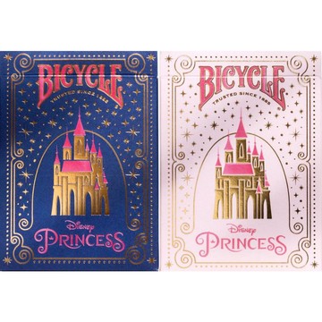 【USPCC 撲克】Bicycle Disney Princess Pink/Navy粉紅,海軍藍