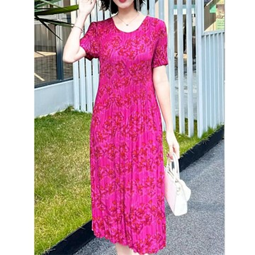 [KEITH-WILL]韓國完美單品三宅壓褶褶皺洋裝