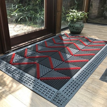 加密三合一除塵防滑地墊 室外拼接地墊商場酒店進門口門墊