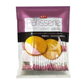 【盛香珍】法國薄酥(草莓口味)500g/包