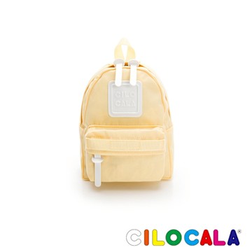 CILOCALA 亮彩尼龍防潑水後背包 布丁黃(迷你)