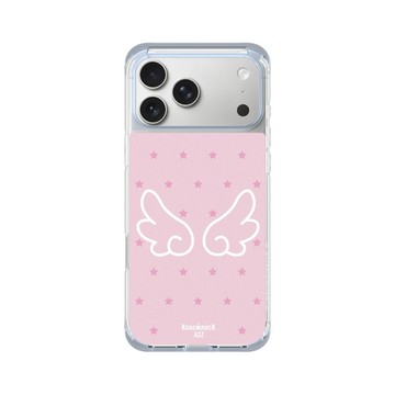 iPhone 17 Pro Max ClearX (MagSafe 兼容) 冰透藍 - Knock Knock A2Z - 霓虹邱比特