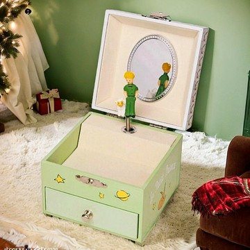 The Little Prince 小王子方型自轉夜光音樂盒