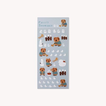 【Fubees】Dinotaeng Marshville Outdoor系列貼紙-Fatty's Snow Duck