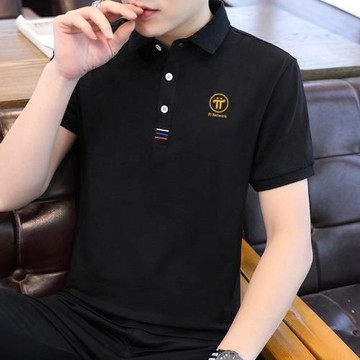 夏季純棉男士polo衫π體恤 中青年Pi Network派幣衣服短袖t恤男裝