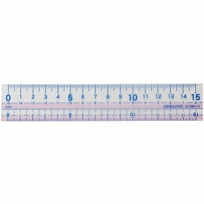 KOKUYO コクヨ 直線定規 まなびすと 再生PET樹脂製 目盛り15cm ピンク GY-GBA110P