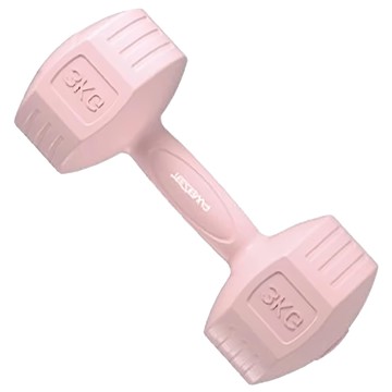 TEZEWA 環保材質一體成型時尚彩色款啞鈴 3KG 女性專用  1組