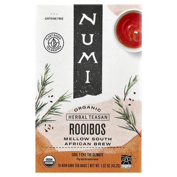 Numi Tea, 有機草本茶，博士茶，無咖啡萃取，18 Non-GMO 茶包，1.52 盎司（43.2 克）