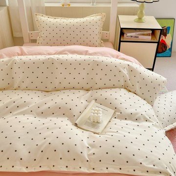 復古床單四件套組 蝴蝶結 波點 格紋床單被套 單人三件組 雙人加大四件組 被套 舒柔棉