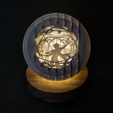 光影紙雕夜燈-解放之刃諾亞精緻款