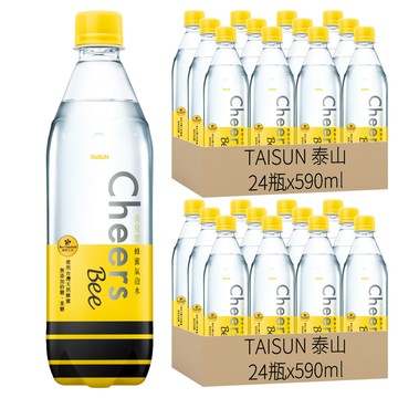 TAISUN 泰山 Cheers BEE 蜂蜜氣泡水  590ml  48瓶