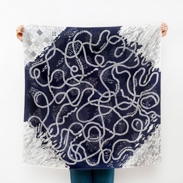 Hida Express 包袱皮圍巾