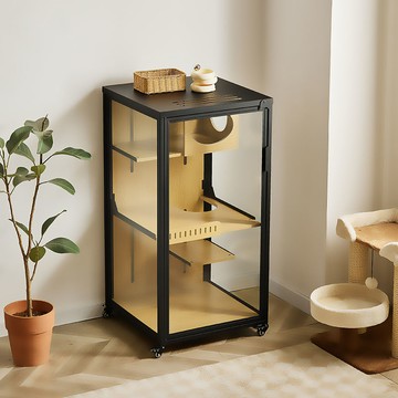 公司貨開立發票 狗籠 貓籠 貓別墅實木家用室內貓窩貓籠子超大空間豪華貓咪房子貓屋貓柜貓舍 全館免運 快速出貨