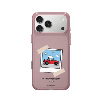 iPhone 17 Pro Max Clear (相機按鈕) 晶醺玫 - 史努比 Snoopy - 拍立得-一起去兜風