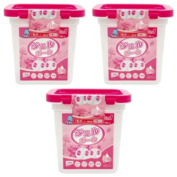 TAMURA 熊貓香氛洗衣膠囊 玫瑰花香  25顆  3盒