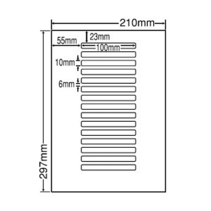 消費税無し NANA ラベルシールナナワードA4 12面 四辺余白 100枚 FJA210
