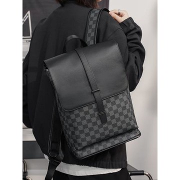 新款復古大容量雙肩包 韓版男包男士旅行背包時尚書包潮流電腦包