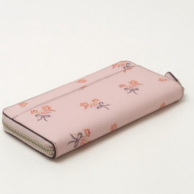 コーチ COACH 財布 レディース 長財布 花柄 ラウンドファスナー