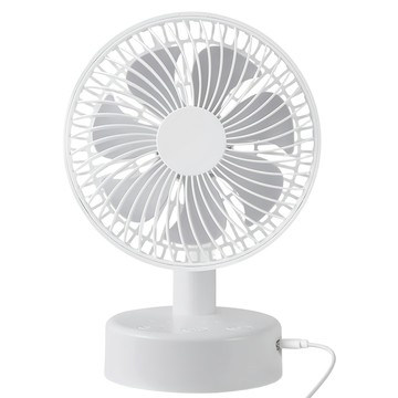 aibo 自動擺頭 靜音大風量USB風扇 可定時 6吋  白色  HA-FAN1159-W