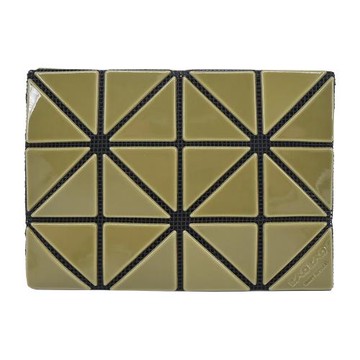 ISSEY MIYAKE 三宅一生 BAOBAO 雙色雙折卡片包-卡其色×淺卡其色