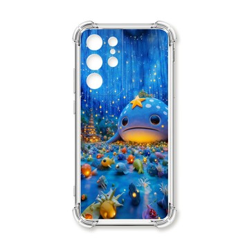 S系列(其他) 殼 TRON 三星 S21 Ultra 奇幻大鯨魚 四角防摔殼 手機殼