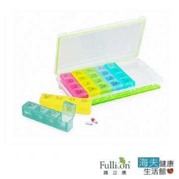 海夫健康生活館  護立康 7日4格 彩虹防潮保健盒 藥盒 DP004