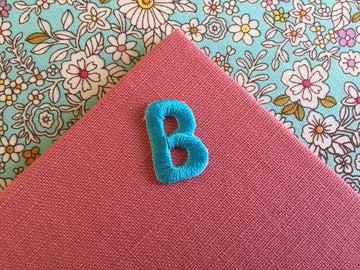 繡布貼 - 英文字母系列 - 大寫B