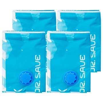 MODCON 摩肯 DR.SAVE 真空壓縮袋 (無主機 藍白條紋)  4個  1組  XS(50 x 30cm)