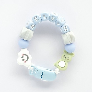 MELVYN 白雲 兔子 客製化奶嘴鏈