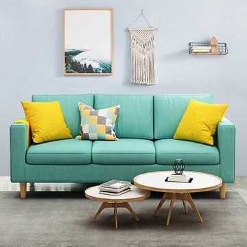 沙發小戶型客廳現代簡約出租房可拆洗臥室三人網紅小沙發布藝。