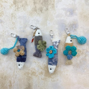 魚見幸運 遇見幸福—純手工鉤織吊飾/鑰匙圈