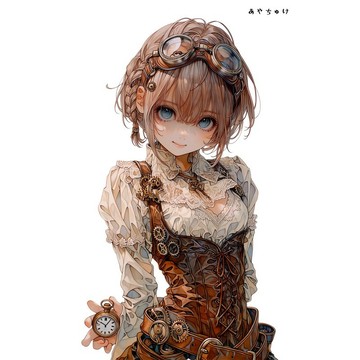 【5 月新品 5】07-124-0201 人物貼紙 蒸汽龐克風格