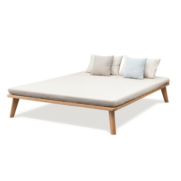 hoi! 源氏木語柏林橡木無床頭雙人150x190高鋪床架 B3807