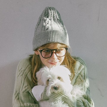 超細美麗諾羊毛 女款 麻花針織休閒毛帽 / 4色