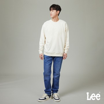 Lee 男款 705 中腰標準小直筒牛仔褲 中藍洗水｜Modern