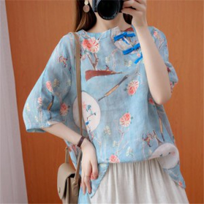 トップス シャツ カットソー レディース 花柄 綿 コットン 春 夏 秋 レディース レディス 洋服 30代 40代 50代 60代 通販 Lineポイント最大1 0 Get Lineショッピング