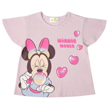 akachan honpo - 短袖T恤-米妮-粉紅色