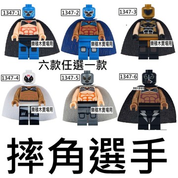 1347 樂積木【當日出貨】第三方 摔角系列 六款任選 袋裝  WWE 職業摔角 抽抽樂 MG0011