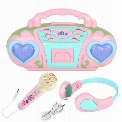 電子玩具 カラオケセット ピンク おもちゃ ラジオ マイク ヘッドフォン 音楽 再生 こども 子供プレゼント 通販 Lineポイント最大get Lineショッピング