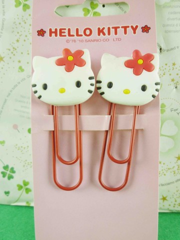 【震撼精品百貨】Hello Kitty 凱蒂貓~大迴紋針-2入-紅色
