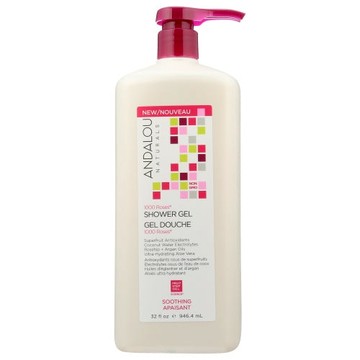 1000 Roses Soothing Shower Gel 32 Oz by Andalou Naturals