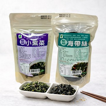 【興嘉】壓縮海帶絲(120g)／壓縮小紫菜(60g)